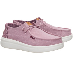 Hey Dude - Wendy Rise Chambray Grid Rose Purple Women Shoe