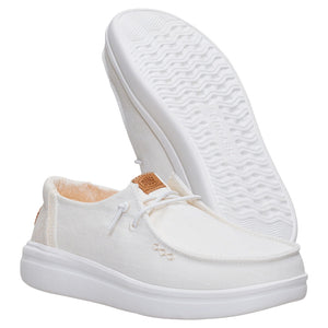 Hey Dude - Wendy Rise Chambray Grid Snow White
