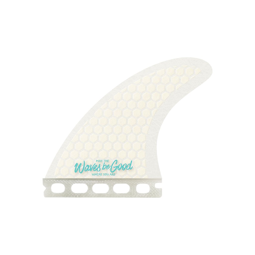 RYD Brand - Bender (Medium) Thruster Honeycomb White Surfboard Fins
