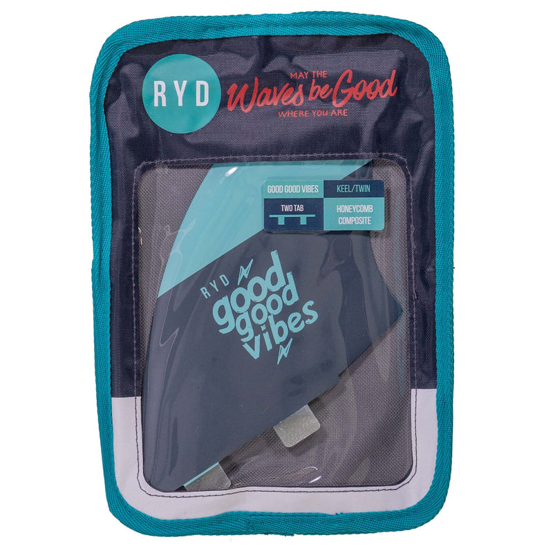 RYD Brand - Good Good Vibes Twin Honeycomb Surfboard Fin