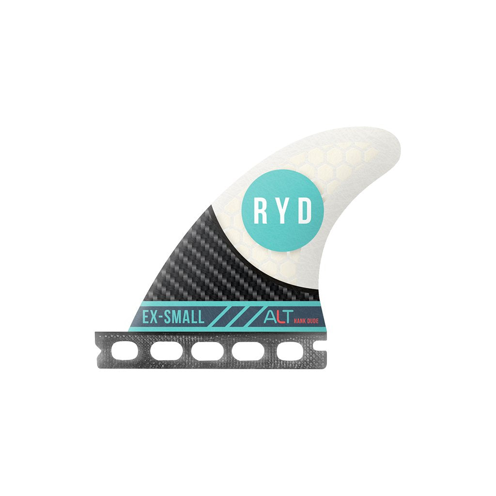 RYD Brand - Hank Dude (X-Small) Thruster Carbonflex White Surfboard Fins