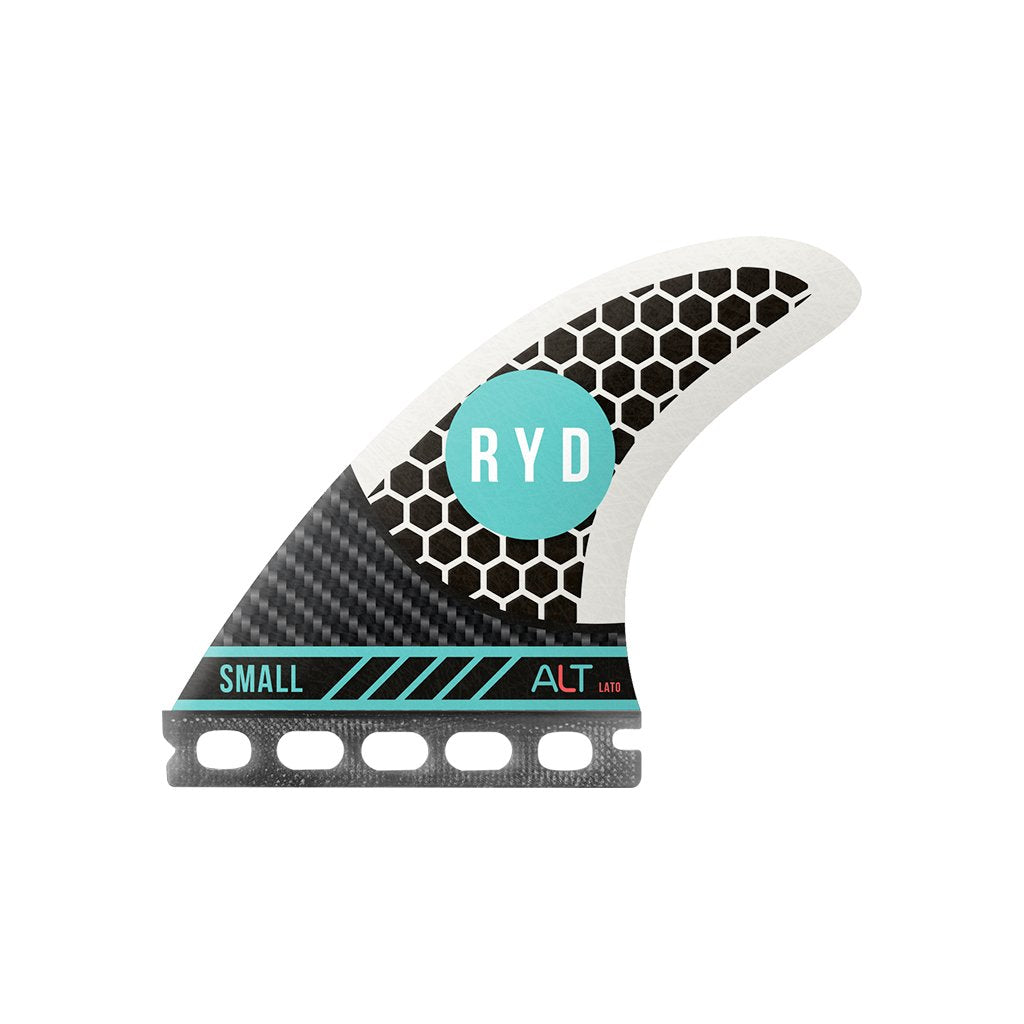 RYD Brand - Lato (Small) Thruster Carbonflex Black Surfboard Fins