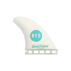 RYD Brand - Road Movie (Medium) Thruster Honeycomb White Surfboard Fins