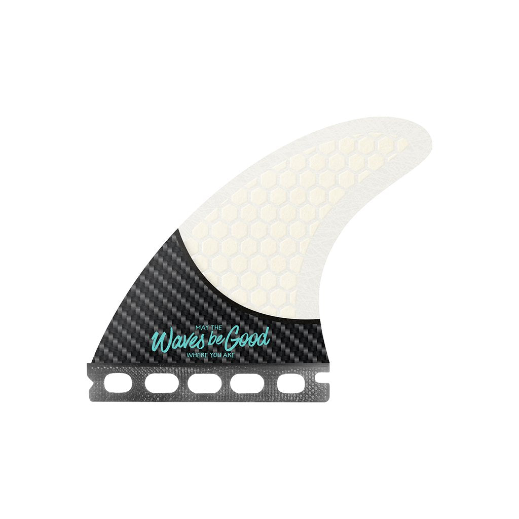 RYD Brand - Bender (Medium) Thruster Carbonflex White Surfboard Fins