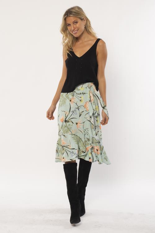 Amuse Society - Holly Woven Midi Skirt