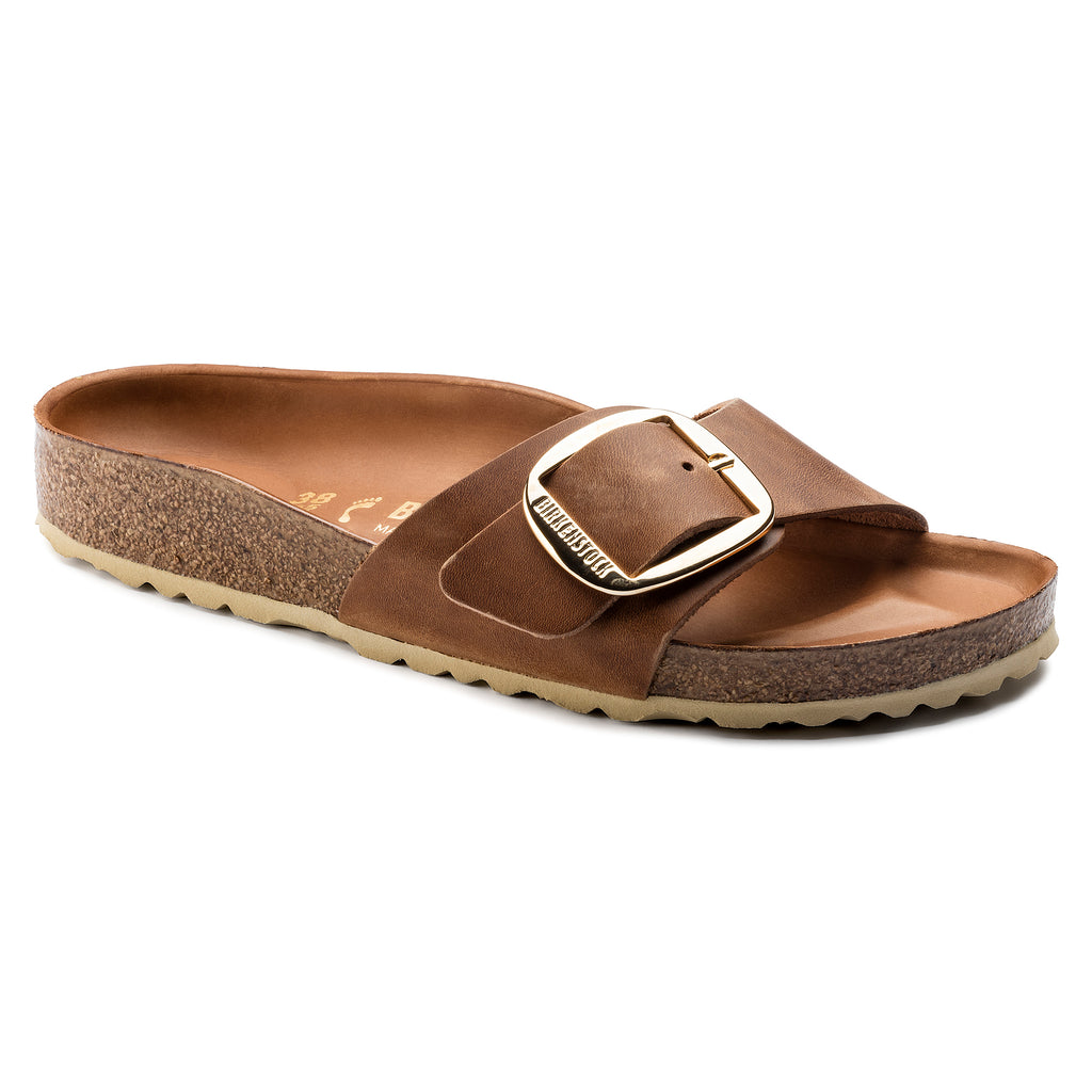 Birkenstock - Madrid Big Buckle Oiled Leather Sandal