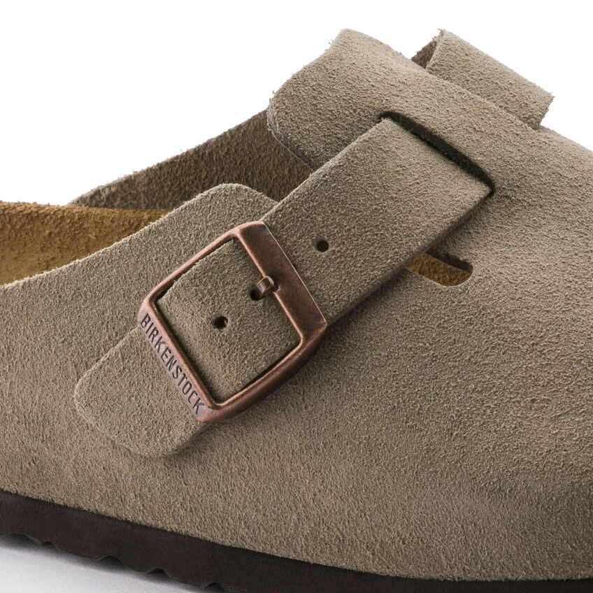 Birkenstock Boston SFB Suede Clog - Krystal Waters – Krystal