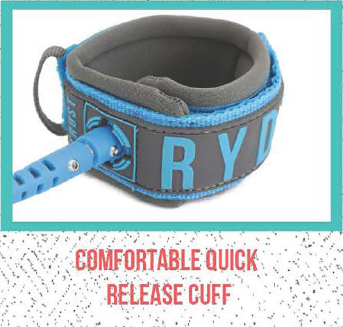 Ryd Brand - SUP 10ft 8mm Coiled Race Leash